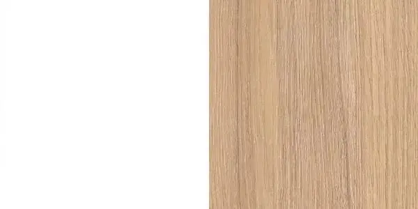 PA01PA07 - White melamine, Amber oak edging