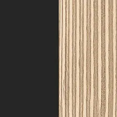 PA05PA15 - Black melamine / Oak plywood edging